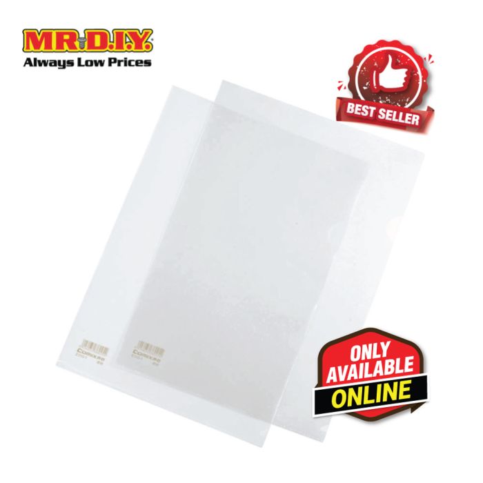 [BEST SELLER] COMIX A4 L-Shape Folder (10 pieces) | MR.DIY