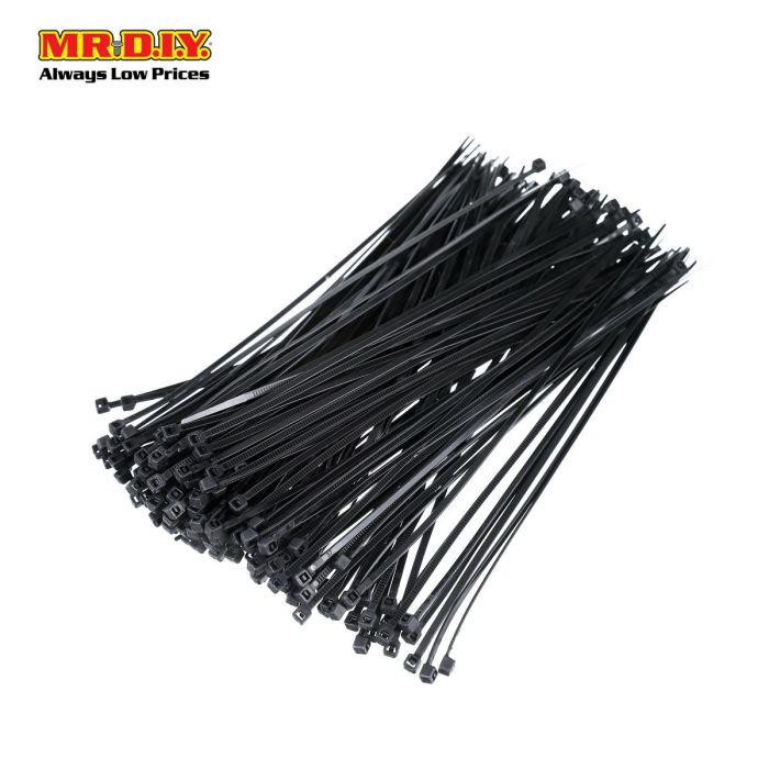 BOYANG Nylon Cable Tie Black (500 x 20cm) | MR.DIY