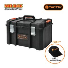 TACTIX Mid Tool Box With Tool Organizer