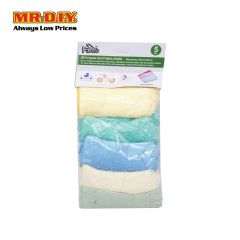 FIRSD Multi-use Cleaning Coral Fabric Cloth 5pcs (35cm X 35cm)