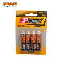 PLAYER Extra Heavy-Duty Carbon AA Battery (4pcs)