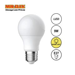 (MR.DIY) LED A60 Bulb Warm White E27 (9W)