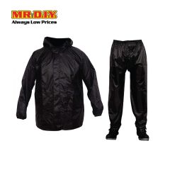 (MR.DIY) High Quality Rain Coat Black