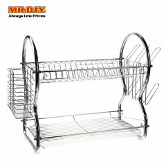 (MR.DIY) Stainless-Steel 2-Layers Tier Dish Drainer
