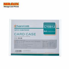 CHANYI Transparent Plastic A4 Card Case (31cm x 22.3cm)