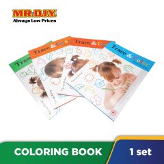 Trace & Color Coloring Book