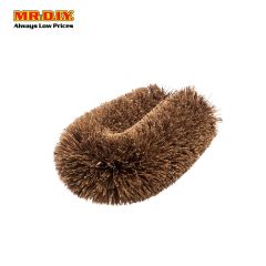 (MR.DIY) Coconut Abalone Cleaning Brush Brown (11.6cm)