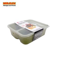 ELIANWARE 3 Compartment Lunch Box With Fork Spoon