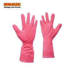 TOP GLOVE PolyCare Gloves Pink (Size: M)