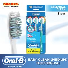 Oral-B Complete Easy Clean (Medium) Manual Toothbrush Buy 2 Get 1 Free - PolyBag