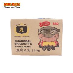 BBQ Charcoal Briquette Hexagonal (12 X 3 KG)