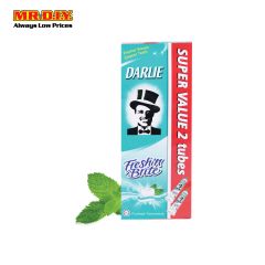 DARLIE Twin Pack Fresh 'N Brite Sweet Mint Fluoride Toothpaste (2 x 140g)