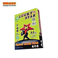 LUCKY STAR Green Paper A4 80gsm (450 Sheets)