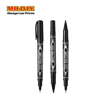 COMIX Marker Pen Black (12 pieces)(0.5-1.5mm)