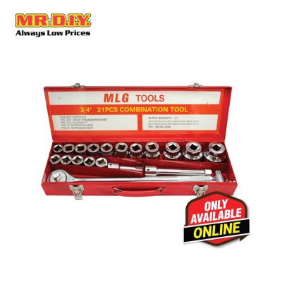 Socket Wrench Set (21 pieces)(3/4 Inch)