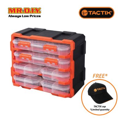 TACTIX Plastic Rack With 6 Organizers