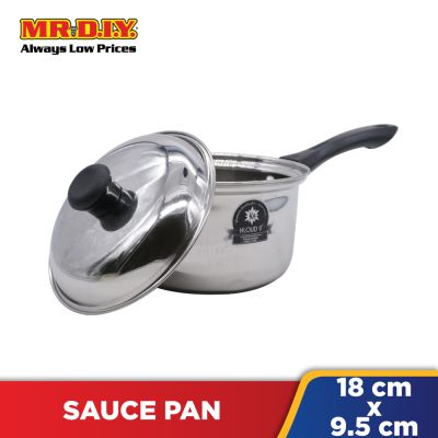 (MR.DIY) Copper Induction Cookware Sauce Pan With Lid (18x9.5cm)