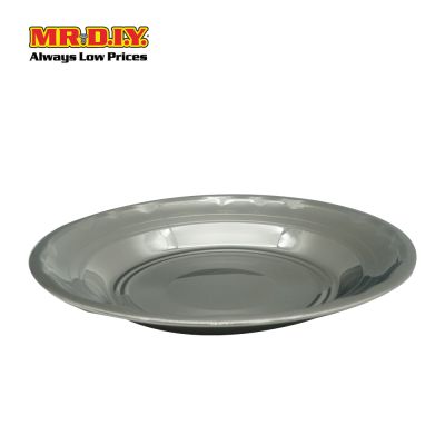 (MR.DIY) Stainless Steel Dish Serve Plate (24cm)