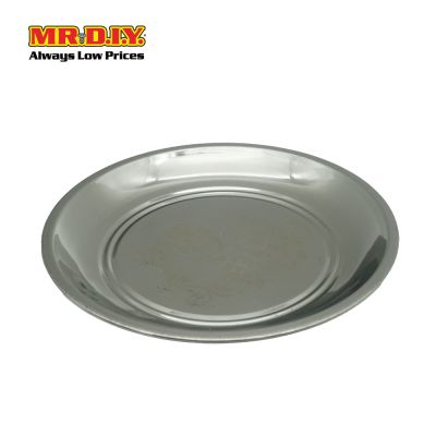 (MR.DIY) Stainless Steel Payal Dinner Floral Plate (22cm)