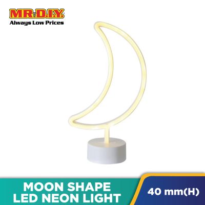 (MR.DIY) LED Neon Light Stand (Moon)