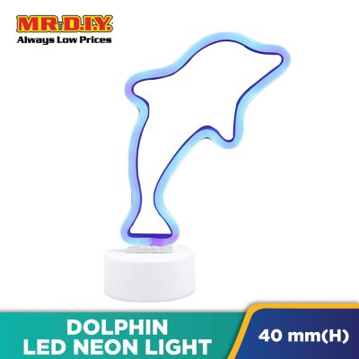 (MR.DIY) LED Neon Light Stand (Dolphin)