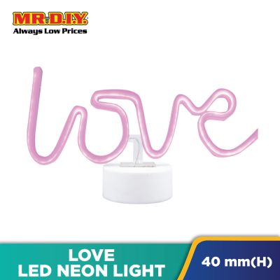 (MR.DIY) LED Neon Light Stand (Love)