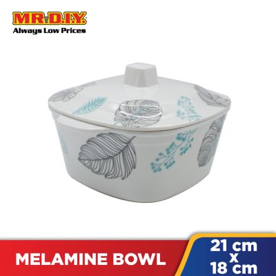 (MR.DIY) Square Lid Melamine Bowl (20cm)