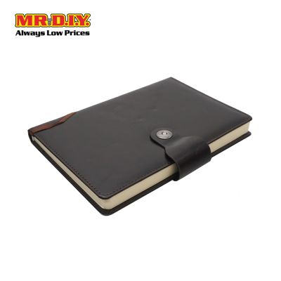 (MR.DIY) Soft Leather Journal Notebook With Lock