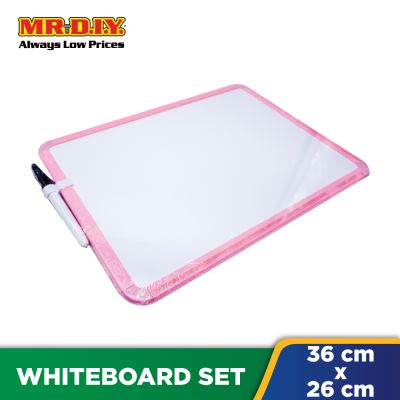 (MR.DIY) A4 Rectangular Whiteboard Educational Writing Set (22.65x36.5cm)