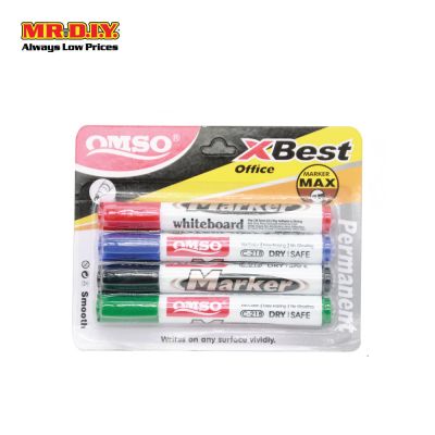 OMSO Whiteboard Marker Pen (4pcs)