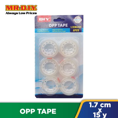 Opp Tape 6 Pieces (1.7cmx15y)