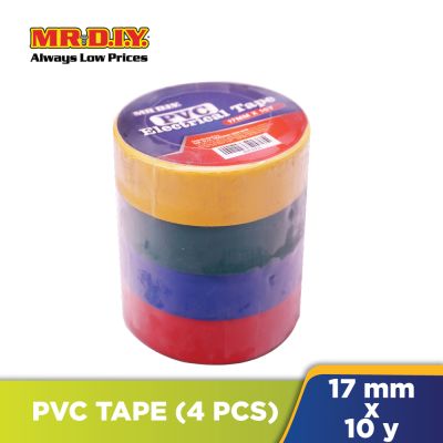 (MR.DIY) Pvc Tape (4 pieces)(17mmx10y)