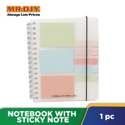 Notebook with Sticky Note