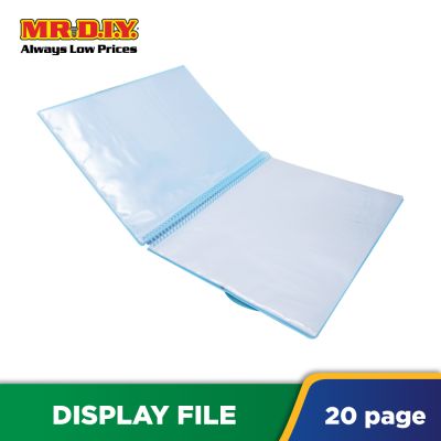 (MR.DIY) Cover 20 Pocket Spiral Binder Clear Book Display File