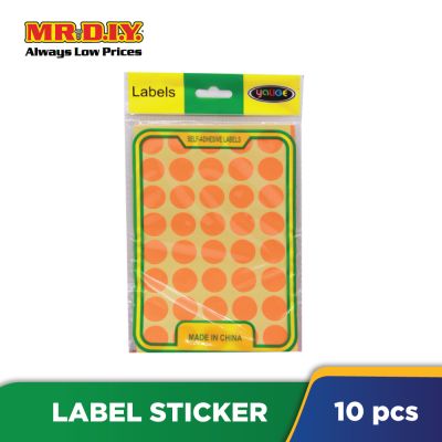 Colour Label Sticker (10 pcs) 5 x 8
