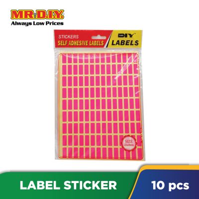(MR.DIY) Colour Label Sticker (8x20mm) (10 pieces)