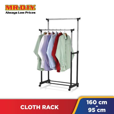 (MR.DIY) Premium Double Bar Cloth Rack