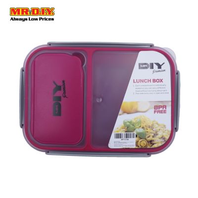 (MR.DIY) Premium Airtight Seperate Compartment Lunch Box Set (1600ml)