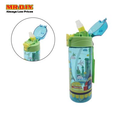 (MR.DIY) Kids Push Open Button Water Bottle X-3671 (600ml)