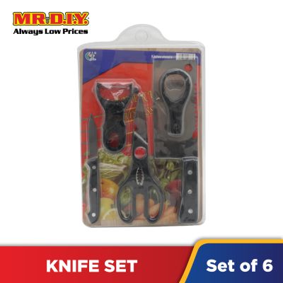 (MR.DIY) Knife Set (6 pieces)