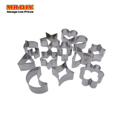 (MR.DIY) Stainless Steel Baking Cookie Cutter (12 pieces)