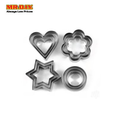 (MR.DIY) DS Stainless Steel Cookie Cutter (12pcs)