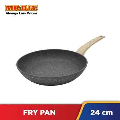 (MR.DIY) Non-Stick Grey Marbel Coating Fry Pan (24cm)