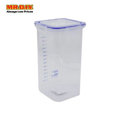 (MR.DIY) Rectangular Plastic Container With Lid 1600ml C1600 