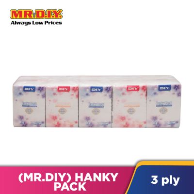 (MR.DIY) Hanky Pack (3 ply) (8 sheets x 10 packs)