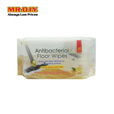 (MR.DIY) Disposable Antibacterial Cleaning Floor Wet Wipes Lemon (40&#039;S)