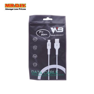 Wb WB-B317 Fast Charging Micro-USB Data Cable 2.4A (1m)