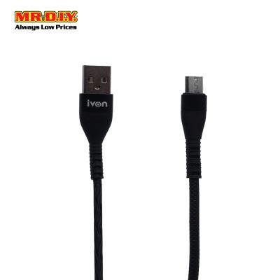 IVON Micro Data Fast Charging Cable USB Data for Android Phone 2.4A 1500MM CA-92