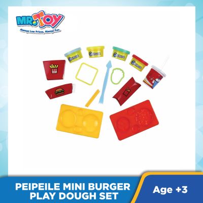 PEIPEILE Mini Burger Play Dough Set