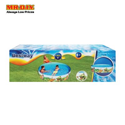 Foldable Swimming Pool (L183cm x H38cm x W183cm